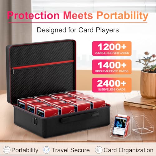 Proijeut Portable Card Case Set + Life Counter Deck Box