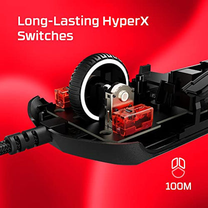 HyperX Pulsefire Haste 2 – Wired Gaming Mouse- Ultra Lightweight, 53g, 8000Hz Polling Rate, Precision Sensor, Hyperflex 2 Cable, Plug and Play – Black - color: Black, size: Wired, style: Pulsefire Haste 2