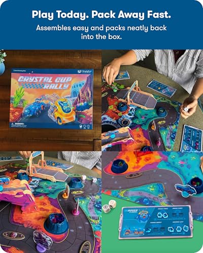 SimplyFun Crystal Cup Rally - Educational Kids Game - Develops Reasoning Skills, Planning, & Strategic Thinking - 2-5 Players, Ages 7 & Up - style: Crystal Cup Rally