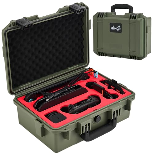 HLHGR Hard Carrying Case for Nintendo Switch 2,Heavy Duty Protective case IP67 Waterproof Soft Lining Hard Travel All IN One Case for Nintendo Switch 2 Console Pro Controller & Accessories (green) - color: green