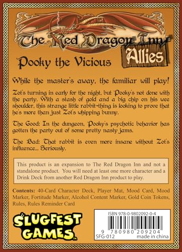 The Red Dragon Inn: Allies - Pooky - Card Game Expansion | Ages 13+ - Compatible with All Other Expansions