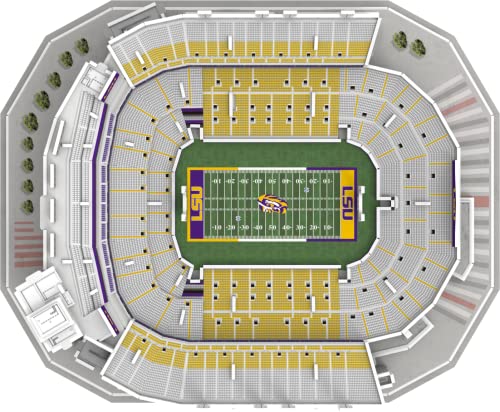 Pro Lion 3D Jigsaw Puzzle of Tiger Big Stadium Construction Building Kits - 88 Pieces | LSU Tigers Football League Gifts for Boys, Adults, Men & Kids Aged 7+ | Puzzles Games Kit for Creative Fans - style: Sport, Realistic