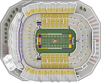 Pro Lion 3D Jigsaw Puzzle of Tiger Big Stadium Construction Building Kits - 88 Pieces | LSU Tigers Football League Gifts for Boys, Adults, Men & Kids Aged 7+ | Puzzles Games Kit for Creative Fans - style: Sport, Realistic