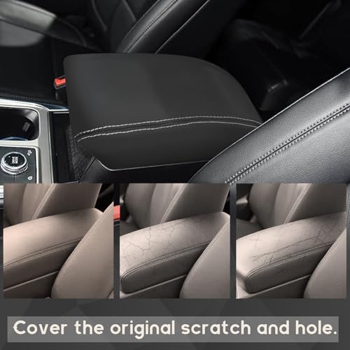 ramuel Center Console Armrest Cover for Ford Explorer 2020-2025 | Anti-Scratch ，Non-Slip ，PU Leather ，Easy Install - size: for Explorer 6th Gen