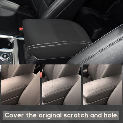ramuel Center Console Armrest Cover for Ford Explorer 2020-2025 | Anti-Scratch ，Non-Slip ，PU Leather ，Easy Install - size: for Explorer 6th Gen