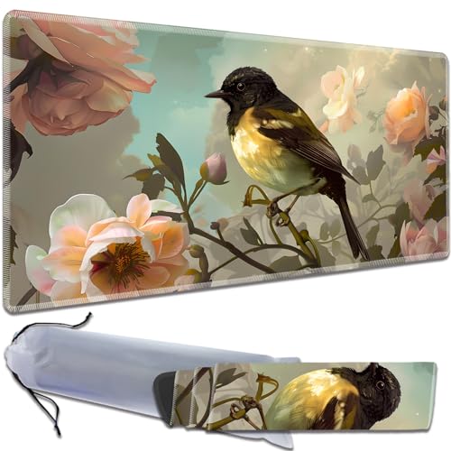 for MTG Playmat Non-Slip Rubber Play Mat with Storage Bag Combination, Ideal for Card Game Lovers TCG Play Mat, Cute Bird - color: Cute Bird