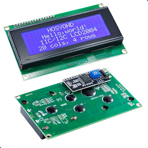 Hosyond 3pcs IIC I2C 2004 LCD Module 20x04 LCD Screen Module Display for Arduino Raspberry Pi - size: I2C LCD 2004