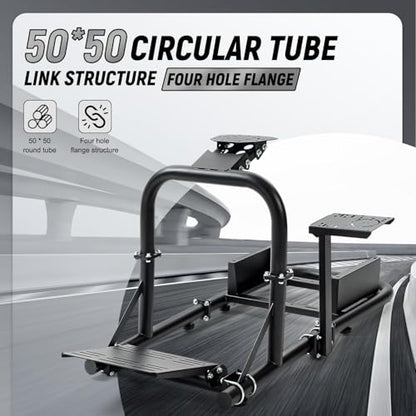 Marada Racing Simulator Cockpit Fit for Logitech G27 G29 G920 G923, for Fanatec, for Thrustmaster T300RS T500R, Upright Stable Sim Racing Cockpit, without Wheel Pedal Shifter Seat