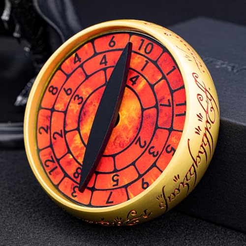 Spinner DND Dice Set Metal Gaze Eye Dice Set with Case, Magic Ring D and D Dice for Dungeons Dragons RPG Role Playing Games, Polyhedral Dice Set D20 D12 D10 D8 D6