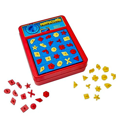 Hasbro Gaming Perfection Plus 2-Player Duel Mode Popping Shapes and Pieces Ages 5 and Up, Easter Gifts for Kids (Amazon Exclusive)