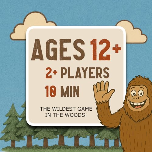 WhirlJoy Bigfoot Dice, Family Dice Game, Wilderness Photography Theme, Ages 12 and Up, 2+ Players