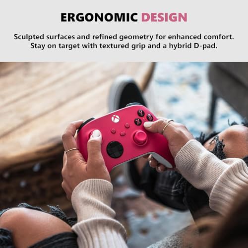 Microsoft QAU-00082 Xbox Wireless Controller Deep Pink 2 Pack (Renewed) - color: Deep Pink