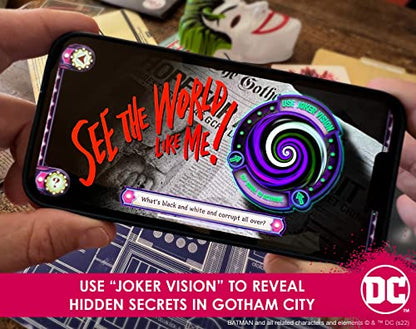 Arkham Asylum Files: Panic in Gotham City Augmented Reality Board Game - Escape Room-esque Batman Mystery with Harley Quinn and The Joker, Family Night - iPhone/iPad Only