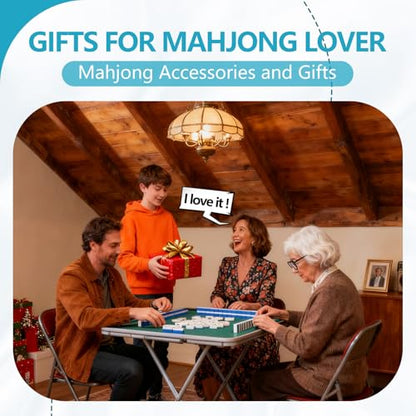 FUYIHGL® Mahjong Rack with Pusher Storage Bag: 2 Compartments Fits 4 American Mah Jongg Racks Pushers - Blue Soft Velvet Sleeve with Drawstring - Travel Mah Jongg Accessories and Gifts - color: Blue | 1pcs