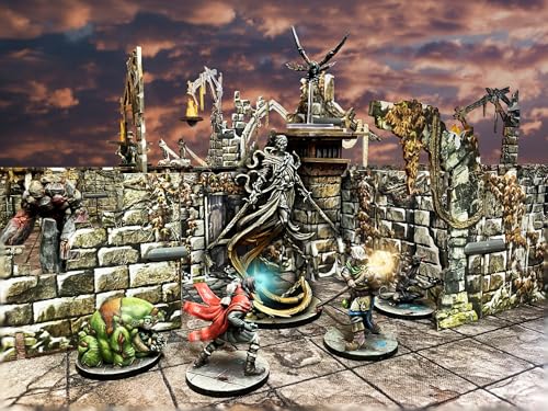 Maladum The Forbidden Creed Expansion - Fantasy Dungeon Crawler Game Immersive Terrain Solo, Co-op and Adversarial Play