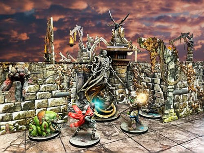 Maladum The Forbidden Creed Expansion - Fantasy Dungeon Crawler Game Immersive Terrain Solo, Co-op and Adversarial Play