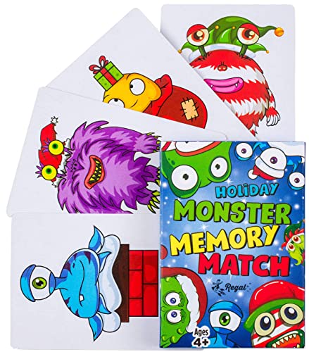 Regal Games Card Games for Kids - Go Fish, Crazy 8's, Old Maid, Slap Jack, Monster Memory Match, Snowball Fight - Holiday-Themed, Simple & Fun Classic Family Table Games - Games May Vary (6 Set) - color: Holiday 6 Pack