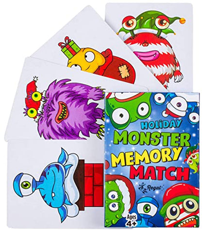 Regal Games Card Games for Kids - Go Fish, Crazy 8's, Old Maid, Slap Jack, Monster Memory Match, Snowball Fight - Holiday-Themed, Simple & Fun Classic Family Table Games - Games May Vary (6 Set) - color: Holiday 6 Pack