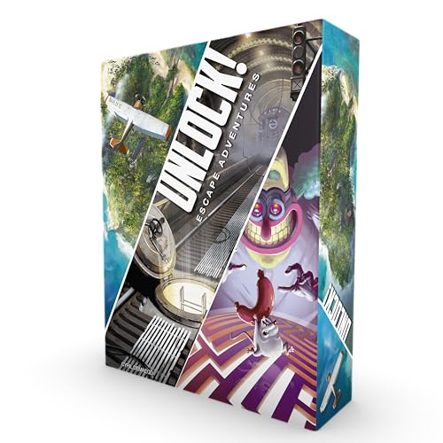 UNLOCK! Escape Adventures Card Game - Escape Room-Inspired Cooperative Adventure, Fun Family Game for Kids and Adults, Ages 10+, 1-6 Players, 1 Hour Playtime, Made by Space Cowboys