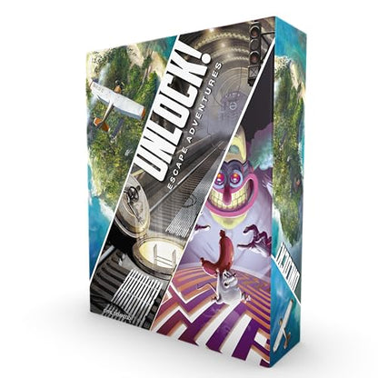 UNLOCK! Escape Adventures Card Game - Escape Room-Inspired Cooperative Adventure, Fun Family Game for Kids and Adults, Ages 10+, 1-6 Players, 1 Hour Playtime, Made by Space Cowboys