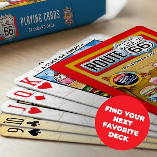 MasterPieces Officially Licensed Route 66 Playing Cards - 54 Card Deck for Adults - style: Route 66