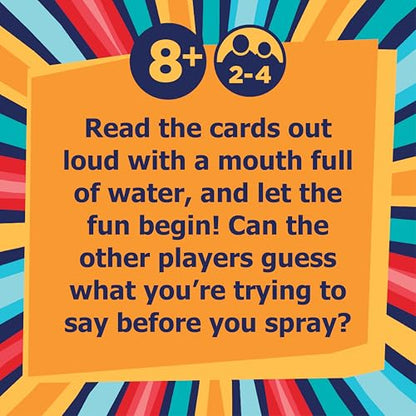 Swallow Your Words Card Games - Board Game for Family Game Night, Sip It, Say It, Don't Spray It, Multiplayer Game, Guess The Phrase Before The Timer Runs Out, Ages 8+ - style: Swallow Your Words