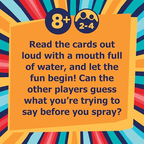 Swallow Your Words Card Games - Board Game for Family Game Night, Sip It, Say It, Don't Spray It, Multiplayer Game, Guess The Phrase Before The Timer Runs Out, Ages 8+ - style: Swallow Your Words