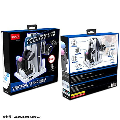 Cooling Fan with Vertical Stand for Playstation 5 Using for Holding and Charging Console and Accessories