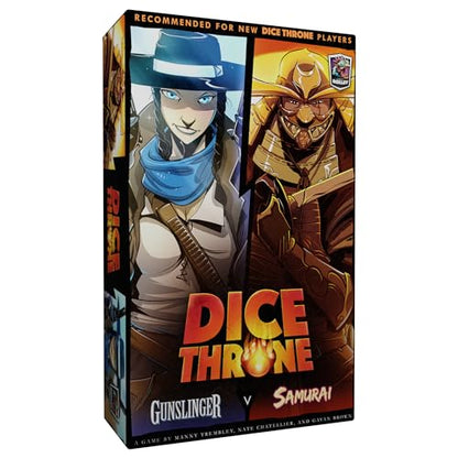 Dice Throne Box Game - Strategic Dice & Card Battler (Gunslinger v Samurai) - style: Gunslinger v Samurai
