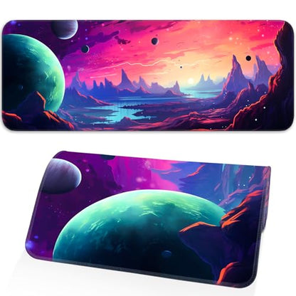 Gaming Mouse Pad, Non-Slip Rubber Base, Stitched Edges, 31.5x11.8 Inch Large Mouse Pad for Desk, Computer, Laptop, Office, (Planet Universe) - color: Cosmic Color