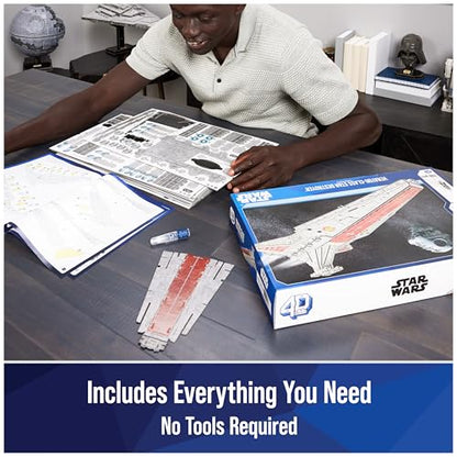 4D Build Star Wars Deluxe Venator-Class Star Destroyer 3D Model Kit, Star Wars Collectibles & Desk Decor, Adult Puzzle, Building Toys, 288 Pieces, 3D Puzzles for Ages 12 & Up - style: Deluxe Venator-Class Star Destroyer 288 pcs