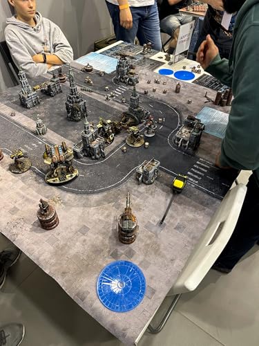 Warzone Studio 4' x 4' Double-Sided Rubber Battle Mat: Incorporation + Tempedus + Bag