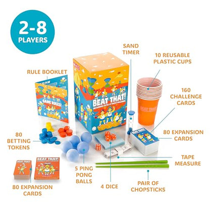Gutter Games Beat That Game and Household Objects Expansion Combo Pack, Family Party Game for 2 Players - Kids, Adults - style: Combo Pack