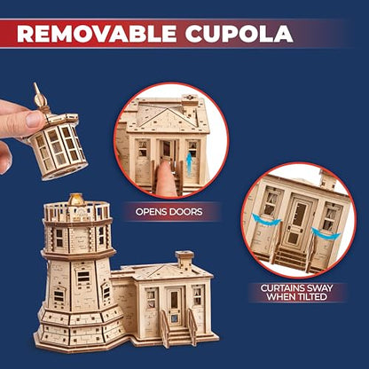 UGEARS Split Rock Lighthouse 3D Wooden Puzzles for Adults – Wooden Model Kits for Adults, Crafts for Adult, Model Kits to Build, Wooden 3D DIY Model Brain Teaser, Hobby Set - style: Split Rock Lighthouse