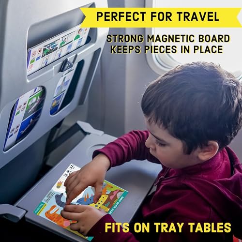 Mudpuppy Let's Go Dino! – Dinosaur Version of Travel-Friendly Magnetic Board Game with Adorable Illustrations of Dinosaurs for Children Ages 5 to 10, 2-6 Players - style: Let's Go Dinos