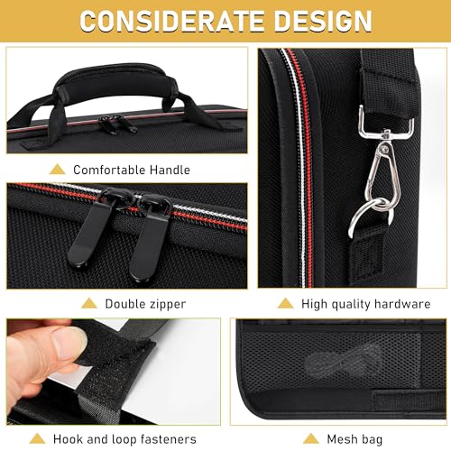 OUUTMEE Hard Shell Carrying Case Compatible with PS5 | Travel Storage Bag for PlayStation 5, Organizer Protective Cases Holds PS5 Disk Digital Edition, Games and Gaming Accessories - size: For PS5