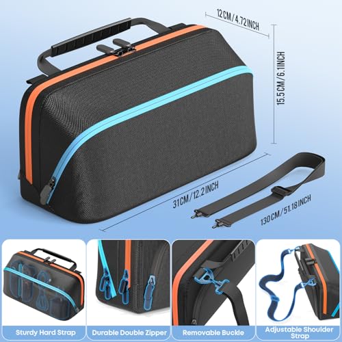 Sling Bag for Nintendo Switch 2 (2025) & SW OLED & SW Original, Switch 2 Crossbody Bag Hold Joycon 1/2 &AC Adapte &14 Game Card Slots &Other Accessories, Portable Switch 2 Travel Carrying bag for Storage - size: Small