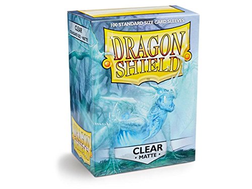 5 Packs Dragon Shield Matte Clear Standard Size 100 ct Card Sleeves Value Bundle!