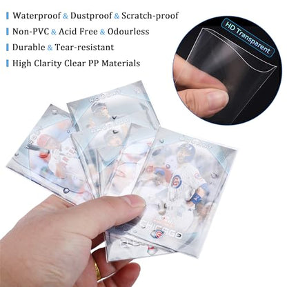 600 Pack Card Sleeves, 2.5" x 3.5" Acid Free PP Ultra Clear Collectible Trading Card Protective Sleeves for Standard Board Games, MTG Magic The Gathering, Yugioh, Baseball Football Sports Cards - color: Clear (600 Sleeves)