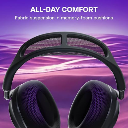 Turtle Beach Stealth Pro II Premium Wireless Gaming Headset for Xbox Series X|S, PS5, PS4, PC - Hi-Res Audio, Dolby Atmos, Active Noise Cancellation, Simultaneous Bluetooth, 24-bit Audio - Black - color: Black