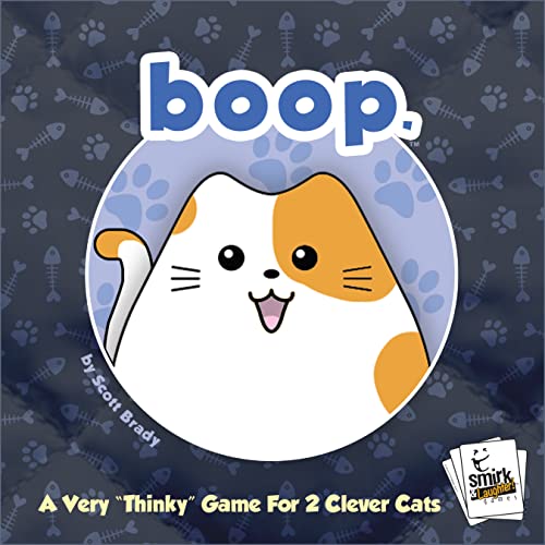 BOOP by Smirk and Dagger | Adorable 2 Player Cat and Kitten Strategy Game with 32 Wooden Pieces | Fast Tactical Puzzle Gameplay for Families Couples Kids and Adults | Ages 10+ - style: BOOP