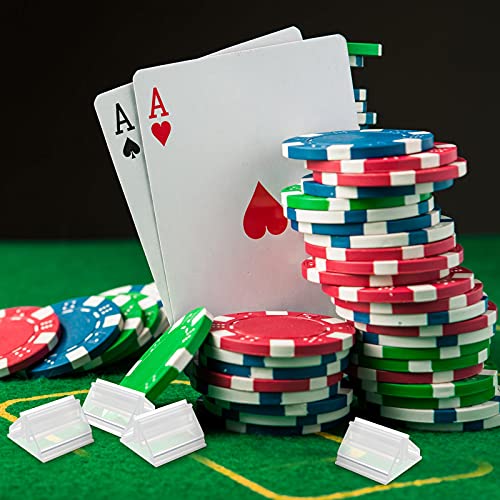 Maitys 30 Pieces Game Card Stands Plastic Card Stands DIY Board Stand for Party Favor (Transparent)