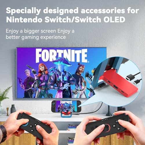 TV Docking Station for Switch 2, Foldable Portable TV Base Replacement, with 4K 60HzHDMI ，USB-C Charging Port，USB 3.0 Port.