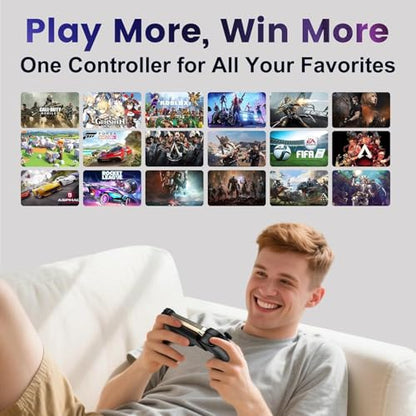 Serafim S3 Mobile Gaming Controller for iPhone 15/16/17 & Android - Hall Effect Joystick USB-C Gamepad, MFi Certified, Passthrough Charging, Fits Phone Cases up to 3mm, Low Latency for Xbox Game Pass