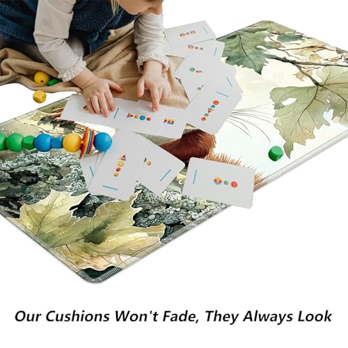 Cute Little Squirrel for MTG & TCG Playmat Mouse Pad,BFDHGQZC 24" x 14" Game Mat for MTG/RPG/CCG Trading Card Game Playmats Table Mat Perfect for Card Games Video Games Computer Office - color: Cute Little Squirrel