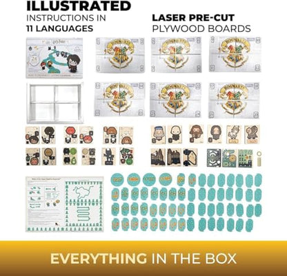 UGEARS Harry Potter Advent Calendar 2025 Road to Hogwarts – 3D Wooden Puzzles for Adults with 16 Figurines, 60 Game Board, 24 Secret Envelopes – Christmas Advent Calendar 2025 Harry Potter Gifts - style: Harry Potter Advent Calendar