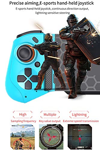 Mobile Gaming Controller for iPhone iOS Android PC Wireless Gamepad Joystick for iPhone 17/iPhone 16/15/14/12, iPad, MacBook, Galaxy S22/S21/S20, TCL, Tablet, PC - 18+ Hour Battery Life - Call of Duty - color: Red+Blue