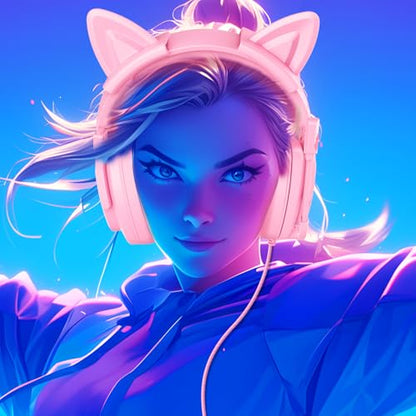 Jimonyer Gaming Headset with Microphone, 7.1 Surround Sound and Noise Canceling Over Ear Headphones for PC/PS4/PS5/Xbox Series/Switch, RGB Light and Soft Imitation Protein Earmuffs (PinkCat) - color: PinkCat