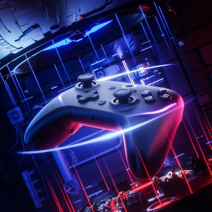 NYXI Imperial PC Gaming Controller with Adjustable Tension TMR Joysticks, Interchangeable Buttons for PC/Switch Layouts, 1000Hz Polling Rate, Dual-Mode Triggers, 1200mAh Battery & Dock - for PC/Switch/Android/TV