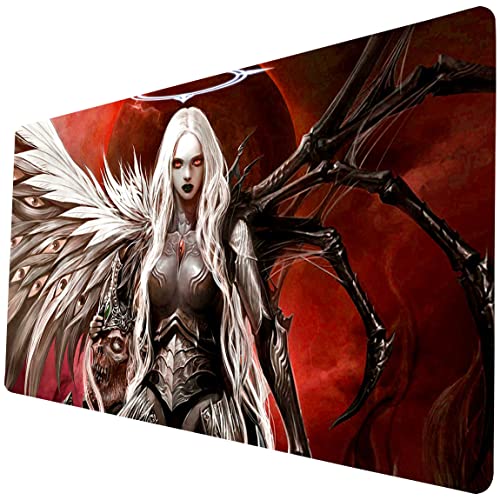 MTG Play Mat, TCG Play Mat for DTCG CCG RPG 24 x 14 inches Trading Card Playmats with Storage Bag Smooth Rubber Surface Battle Game - color: Pattern11